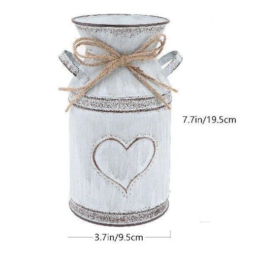 1pc Heart Shaped Flower Vase Iron Plant Display Pot For