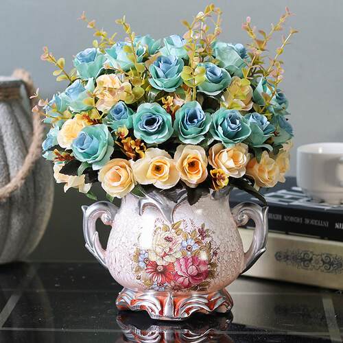 Artificial rose bouquet suit plastic flowers fake flowers si