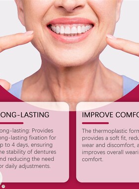 LANISKA Denture Adhesive Thermoplastic denture adhesive secu