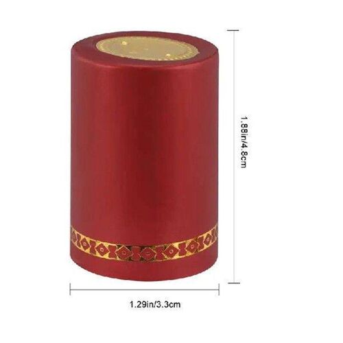 100pcs 33mm Red Wine Sealed Cover Bottle Heat Shrinkable
