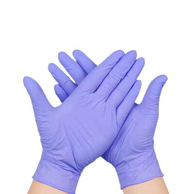 Disposable Purple Nitrile Gloves for Women - Durable and Foo