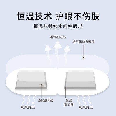 Kukaitong hyaluronic acid steam eye mask shading moisturizin