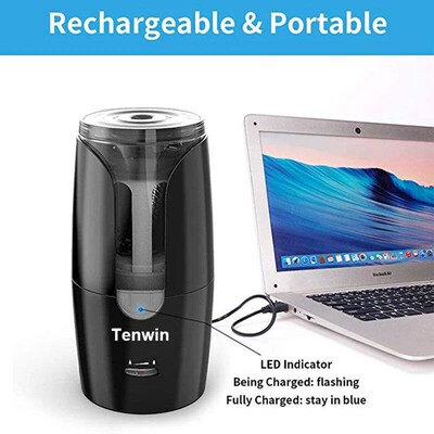 Tenwin Automatic Electric Pencil Sharpener For Colored Penci