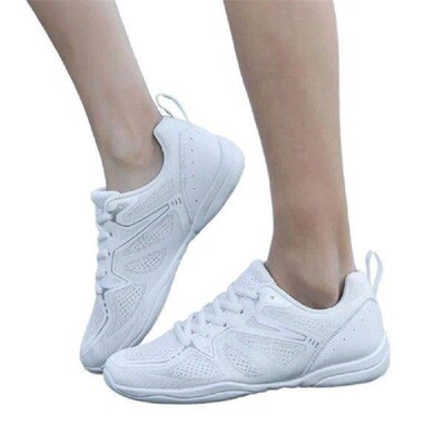 White Cheerleading Shoes Cheer Dance Shoes Breathable