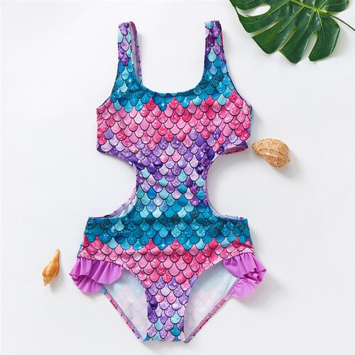 2-12Y Toddler Girls swimwear one piece swimsuit for girls Ru