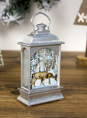 Christmas decorations portable Christmas lights painted tran