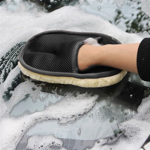 1Pcs Wool Soft Car Wash Gloves Car Cleaning Brush Motorcycle