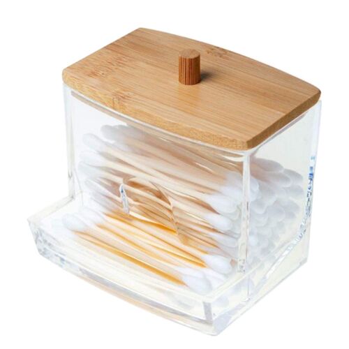 Remover Box Makeup Storage Organizer Cotton Swab Storage Bam