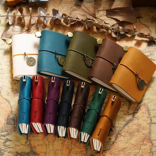 Travelers Notebook - MINI Foldable Diary - Top Layer Cowhid