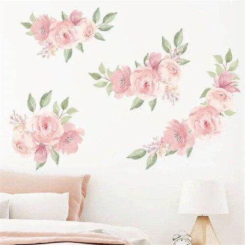 pink rose girl bedroom xuan wall beautification decorative