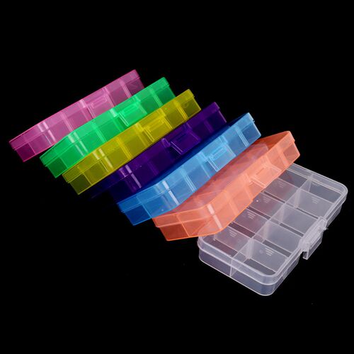 12.8x6.5x2.2cm Hot Sale DIY Best Organizer Storage Beads Box