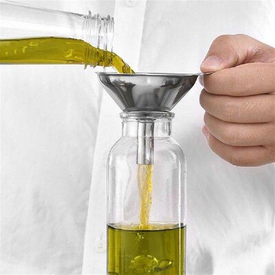 3 Piece Stainless Steel Funnels Set Funnel Oil Spill Wine