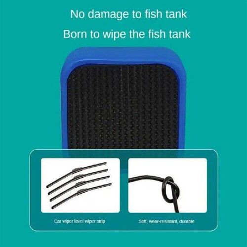 Aquarium Magnetic Brush Glass Floating Algae Scraper Curve