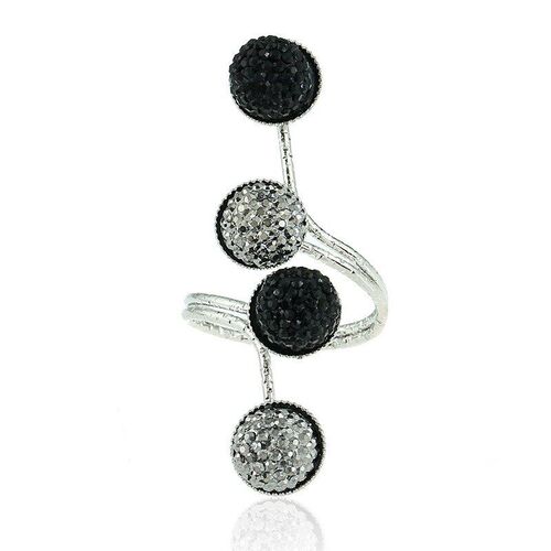 Simple Ring Resin Diamond Alloy Joint Finger Ring Retro Resi
