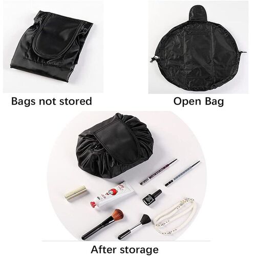 Lazy Cosmetic Storage Bag Women Magic Pouch Folding Makeup B