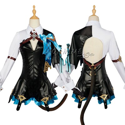 in stock Genshin Impact Lynette Cosplay Costume Wig