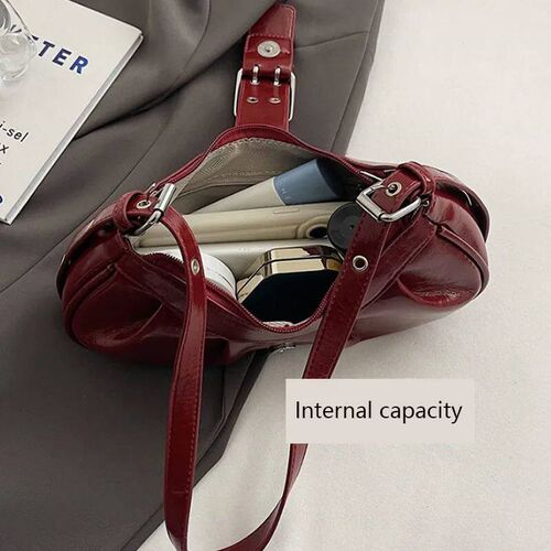 Leather Crobody Bag  for Women Clutch Pure with Adjutable St