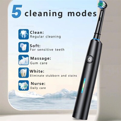 Electric Toothbrush Rechargeable Deep Clean Whitening Teeth