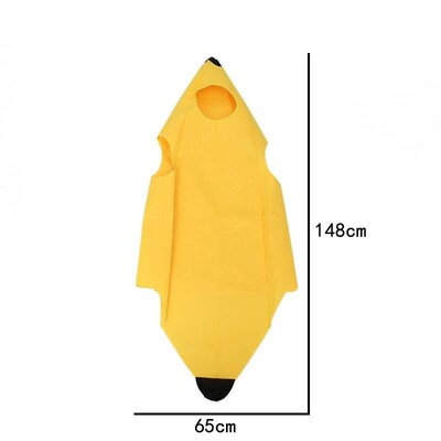 Halloween Fun Banana Performance Dress Adult Fruit Dress服