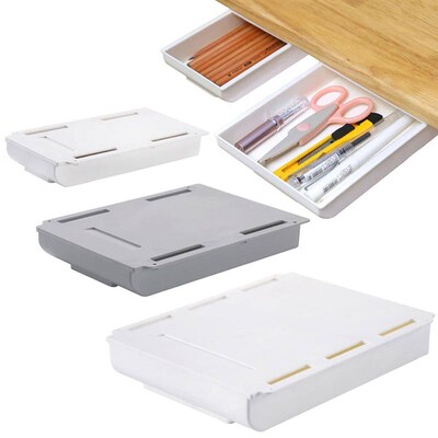 Desk Organizers Storage Drawer Self-adhesive Storage Box Off