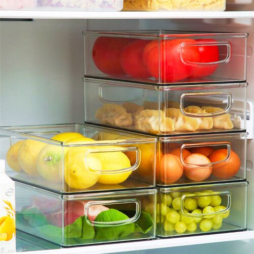 Refrigerator Organizer Storage Box Transparent Refrigerator
