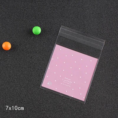 100Pcs Biscuit Gift Candy Bag Plastic  Packaging Bags Fresh
