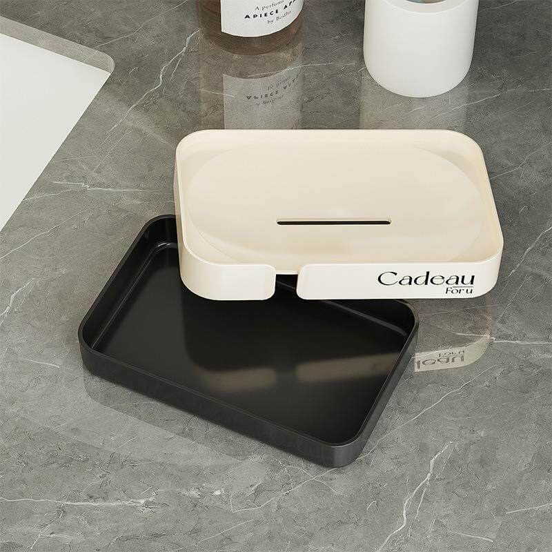 Double-layer Draining Soap Dish, Large Size Soap Holder for图片