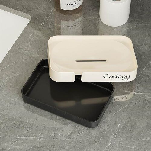 Double-layer Draining Soap Dish, Large Size Soap Holder for
