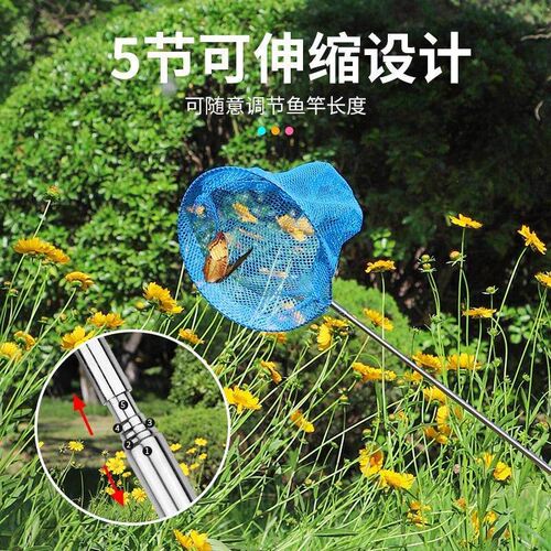 Scalable Childrens Fish Net for Catching Fish, Small Net fo
