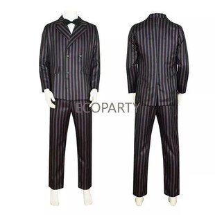 Gomez Classi Wednesday Family Wig Men Costume Addams Cosplay
