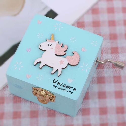Unicorn hand music box New peculiar personality features stu