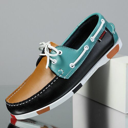 2023 New Mens Casual Genuine Suede Leather Docksides Classic