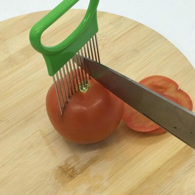1PC Stainless Steel Onion Needle Onion Fork Handheld Simple