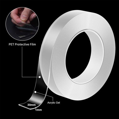 1-10M Nano Double Sided Tape Heavy Duty Transparent Adhesive