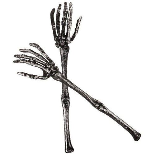 2 Pcs Dessert Spoons Skull Claw Salad Spork Halloween Props