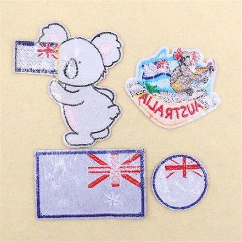 2PCS Australia Flag Koala Custom Iron on Transfers for