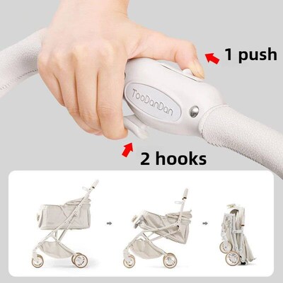 Outdoor Pet Stroller Pram One Click Folding Stroller Dog Cat