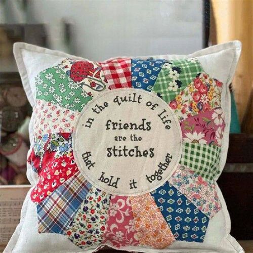 Car Pillow Vintage Lace Friendship Quotes Throw Pillow for