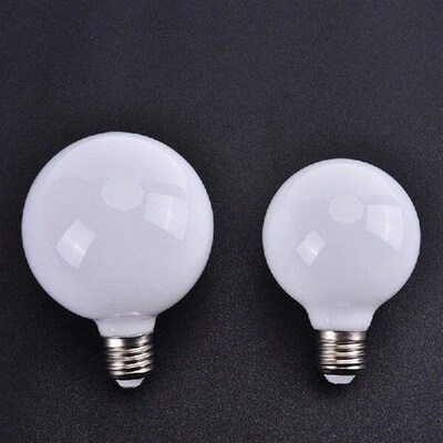 Milky Glass Bulb G80 G95 7W E27 Globe Ball Bulb Cold/Warm