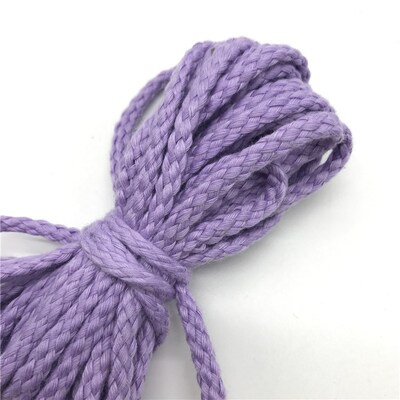 5yards 6mm Cotton Rope Craft Decorative Twisted Cord Rope Fo