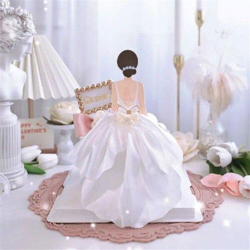 1PC New Creative Happy Birthday Cake Toppers Back Silk
