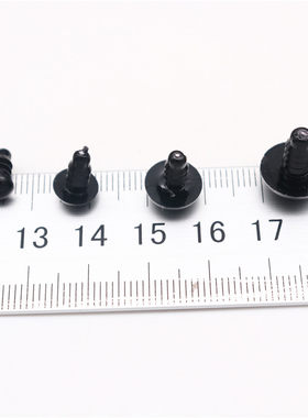 50/100pcs 5-18mm Black Plastic Safety Eyes For Toys Amigurum