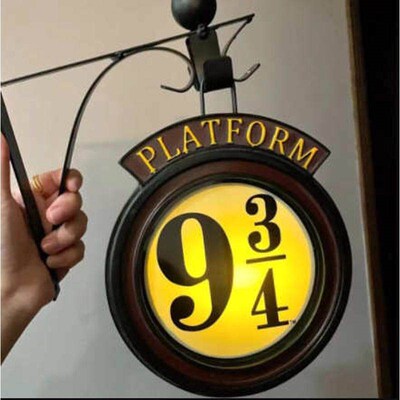 3D Lamp LED Hangings Wall Lamps Night Light Platform 9 3/4 N
