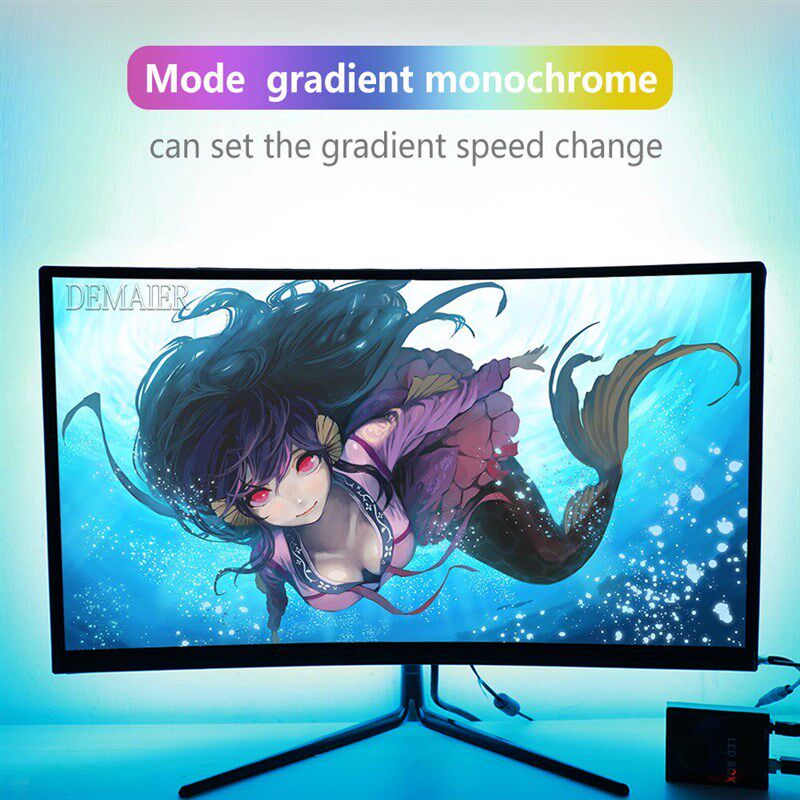 Ambilight TV USB LED条灯 60LED/M高密度全彩背光灯条 Compu用HD
