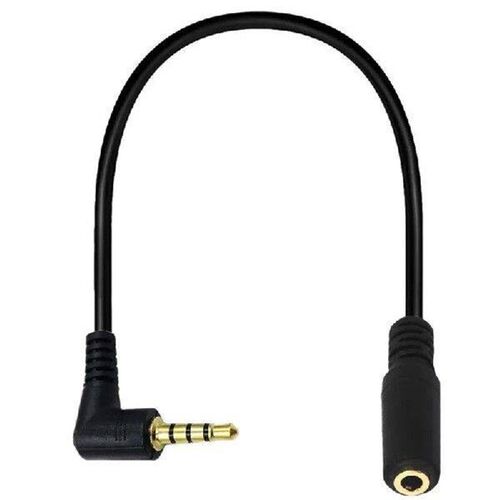 4 Pole 3.5mm Jack Male to Female Right Angled Extension