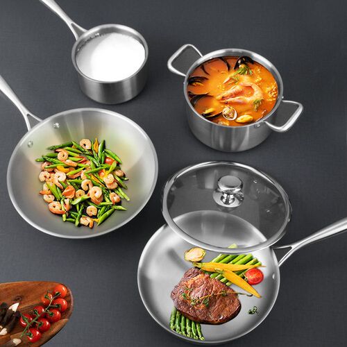 Lano Pure Titanium Pot Titanium Wok Frying Pan Milk Pot Soup