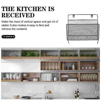 Magazine Wall Holder Iron Hanging Bookshelf Storage Rack