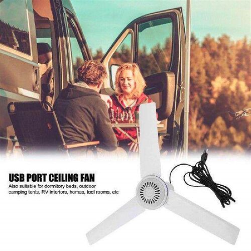 Camper Ceiling Fan Travel USB Outdoor Ceiling Fan