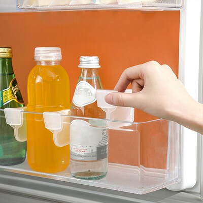 4pcs Refrigerator Storage Partition Board Retractable Plasti