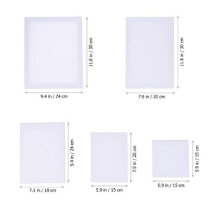10PCS Wood Painting Frame Cotton White Stretched Canvas Fram